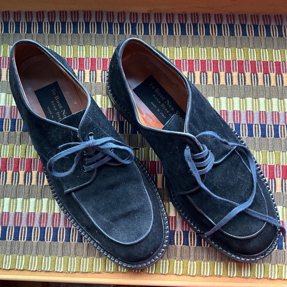 Gorgeous Men’s made in Italy TO BOOT, NY Black Suede Oxfords - main image 5